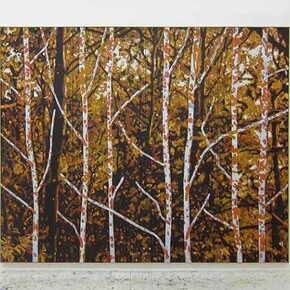 William Monk, Paravent (Universum), 2014, Oil on canvas, 90 1/2 x 110 3/16 in. (230 x 280 cm)