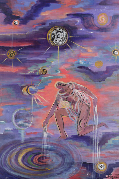 Juanita M. Guccione, The magical properties of water (detail), c. 1980. Courtesy of Andrew Edlin Gallery