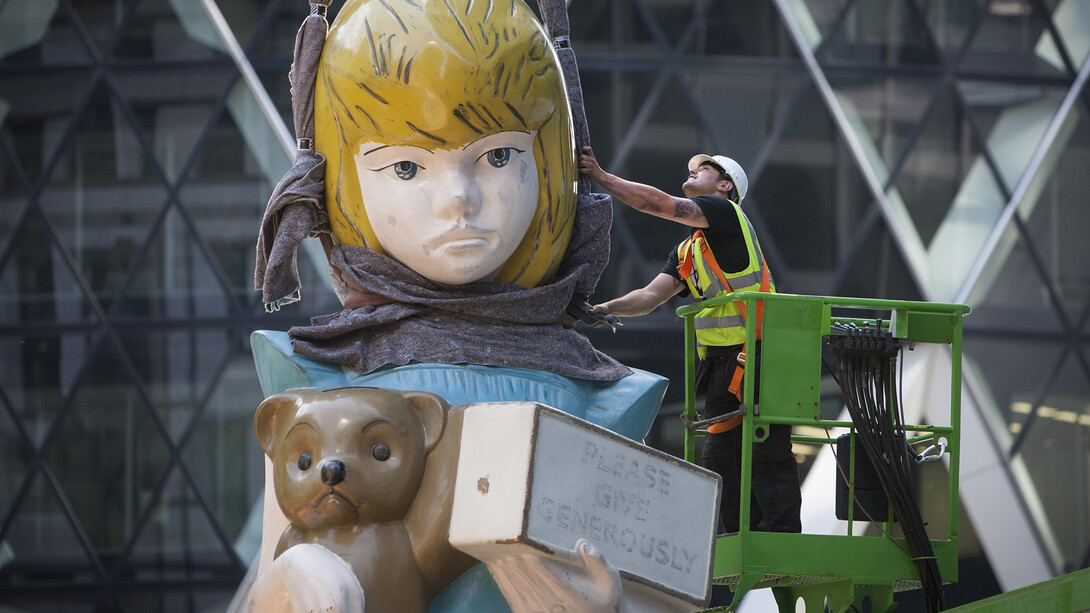 Damien Hirst, 'Charity'. Sculpture in the City 2015. Photography by Nick Turpin