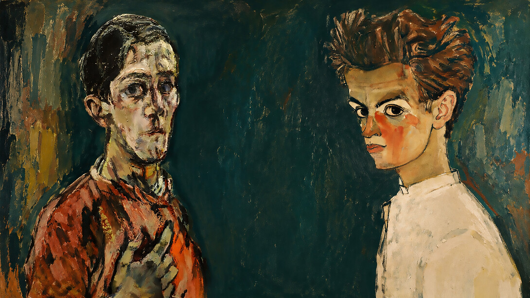 Portraits of Egon Schiele and Oskar Kokoschka, two leading figures of Austrian Expressionism whose artistic rivalry, shared networks, and pursuit of recognition helped shape the course of modern art in early twentieth-century Vienna