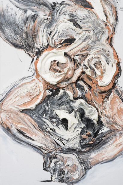 Liu Ying 劉瑛, Visions of the incarnate 3 道成肉身三 (detail), 2025. Courtesy of Leo Gallery