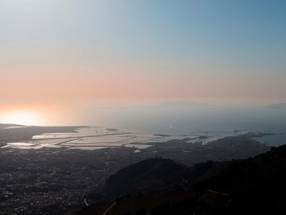 Trapani vista da Erice, foto di Maria Burgarella