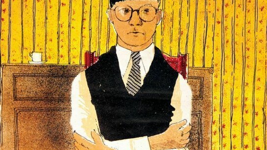 David Hockney, Self Portrait, 1954, Lithograph in Five Colors, 11 1/2 x 10 1/4", Edition: 5 (approximately) © David Hockney