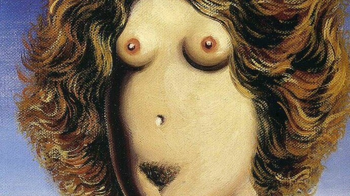 René Magritte. La violación. Fragmento 