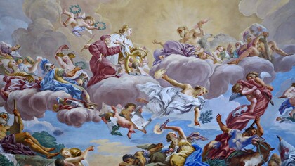 Anton Domenico Gabbiani, Pacificazione di Cosimo il Vecchio, 1698. Villa medicea di Poggio a Caiano, Italia