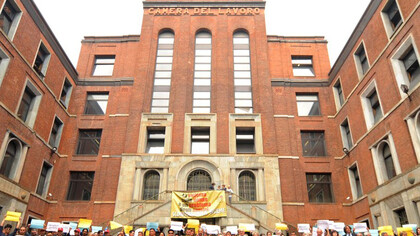La Camera del Lavoro di Milano, manifestazione "Bring Back our Girls"