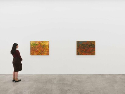 Soumya Netrabile, Field conditions, exhibition view. Courtesy of Anat Ebgi