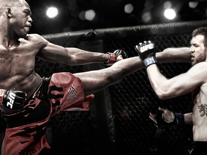 Anderson Silva, no calor da batalha