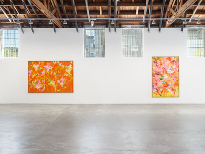 Kikuo Saito, Color plays, exhibition view. Courtesy of James Fuentes Gallery