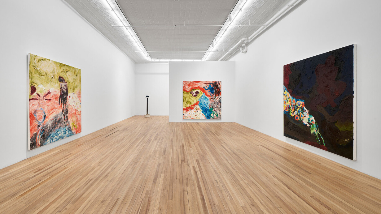 Oliver Lee Jackson, exhibition view. Courtesy of Andrew Kreps Gallery