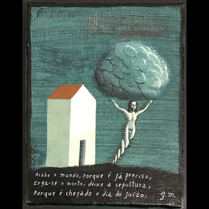 Acabe o mundo, 2019, oil on canvas, 18x24cm, Photo/ RenatoParada