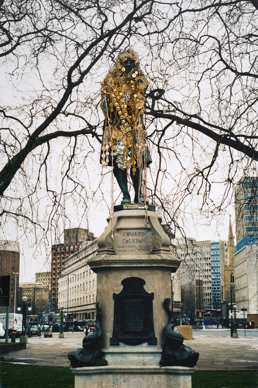 Hew Locke (b. 1959), Colston 2006, Photograph, C-type print on paper with mixed media collage,
1820 x 1210 mm, FXP Photography, London
© Hew Locke, courtesy Hales Gallery, London
