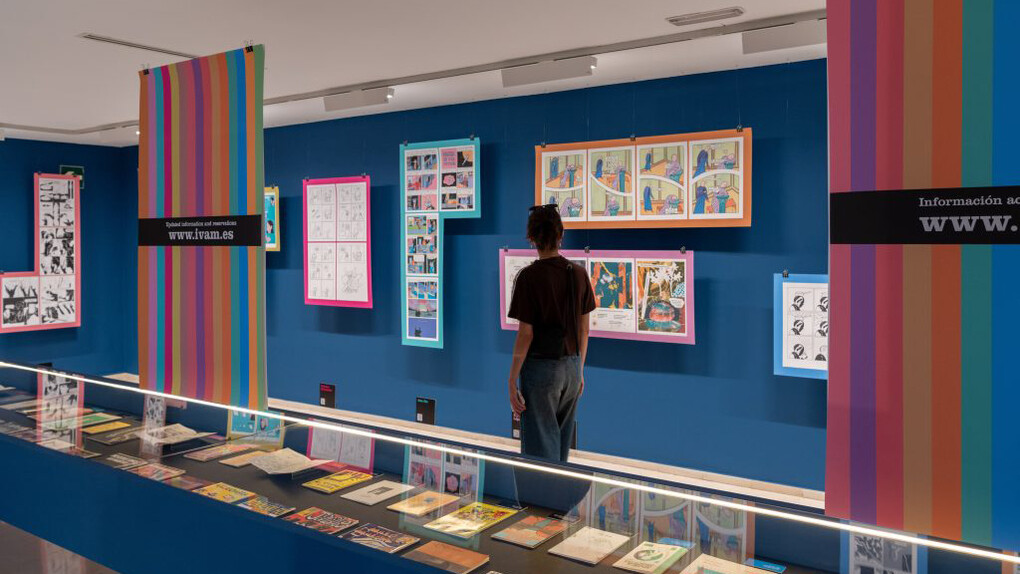 Varios artistas, ¡Eso no es cómic! Fanzines vanguardia e innovación del cómic en España, vista de exhibición. Cortesía de IVAM