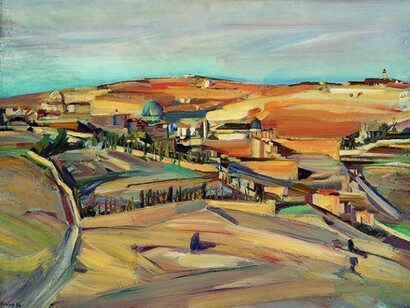 David Bomberg, ‘The South East Corner of Jerusalem’, 1926, oil on canvas, Pallant House Gallery, Wilson Gift through The Art Fund © Pallant House Gallery 2014