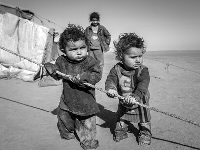 Niños sirios refugiados en Jordania