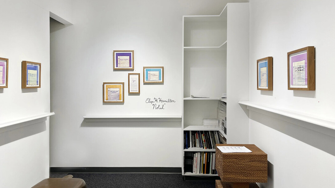 Elisa H. Hamilton, Noted, exhibition view. Courtesy of Gallery Naga