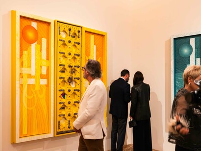 Ahmet Güneştekin, Sessizlik/Silenzio/Silence, vista della mostra. Cortesia di Palazzo Gradenigo