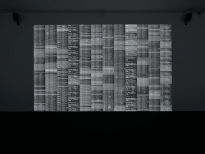 Ryoji Ikeda. Courtesy of Almine Rech Gallery