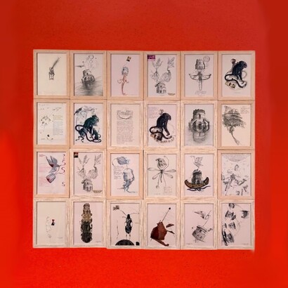 Foto di Gerardo La Mattina, libera interpretazione della mostra di Mariella Busi De Logu, “In un’aria diversa, Teodorico”