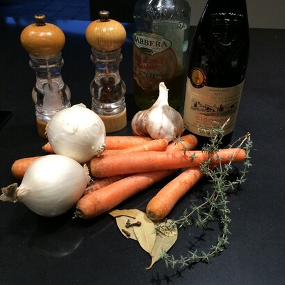Ingrédients de la marinade  