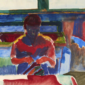 Bruce McGaw, Woman Sewing, 1958. Courtesy of Brian Gross Fine Art