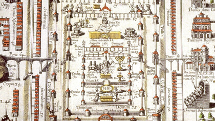 Christian van Adrichom, ricostruzione artistica del Tempio di Salomone, 1584