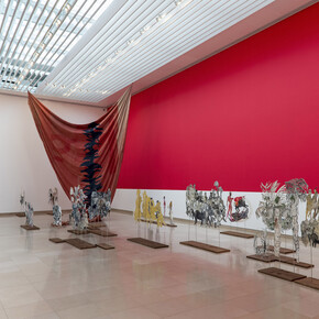 Anna Boghiguian, Exhibition view. Courtesy of Carrè d'Art