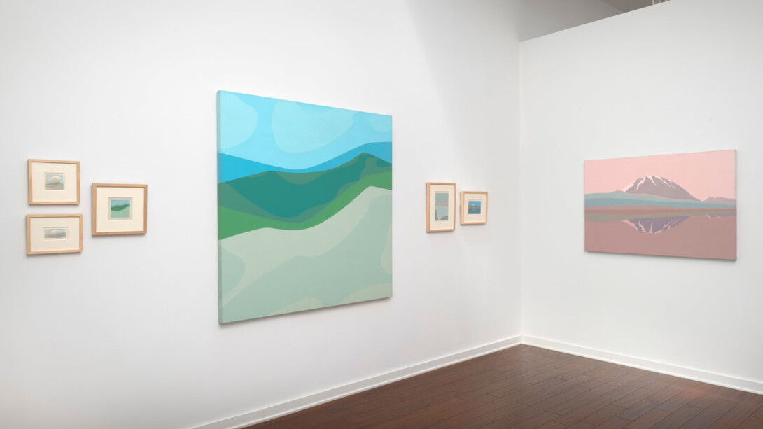 Helen Lundeberg, Inner / outer space, exhibition view. Courtesy of Louis Stern Fine Arts