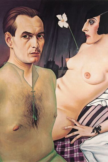 Christian Schad, Self Portrait with Model, 1982