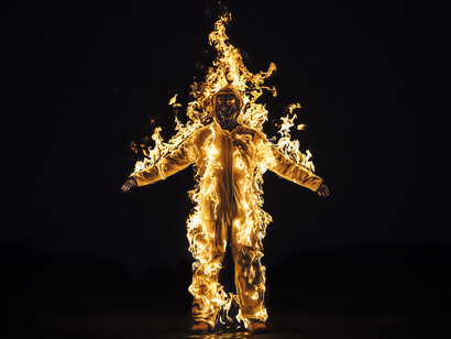 Cassils, Inextinguishable fire, no. 8, 2015. Courtesy of Brutus