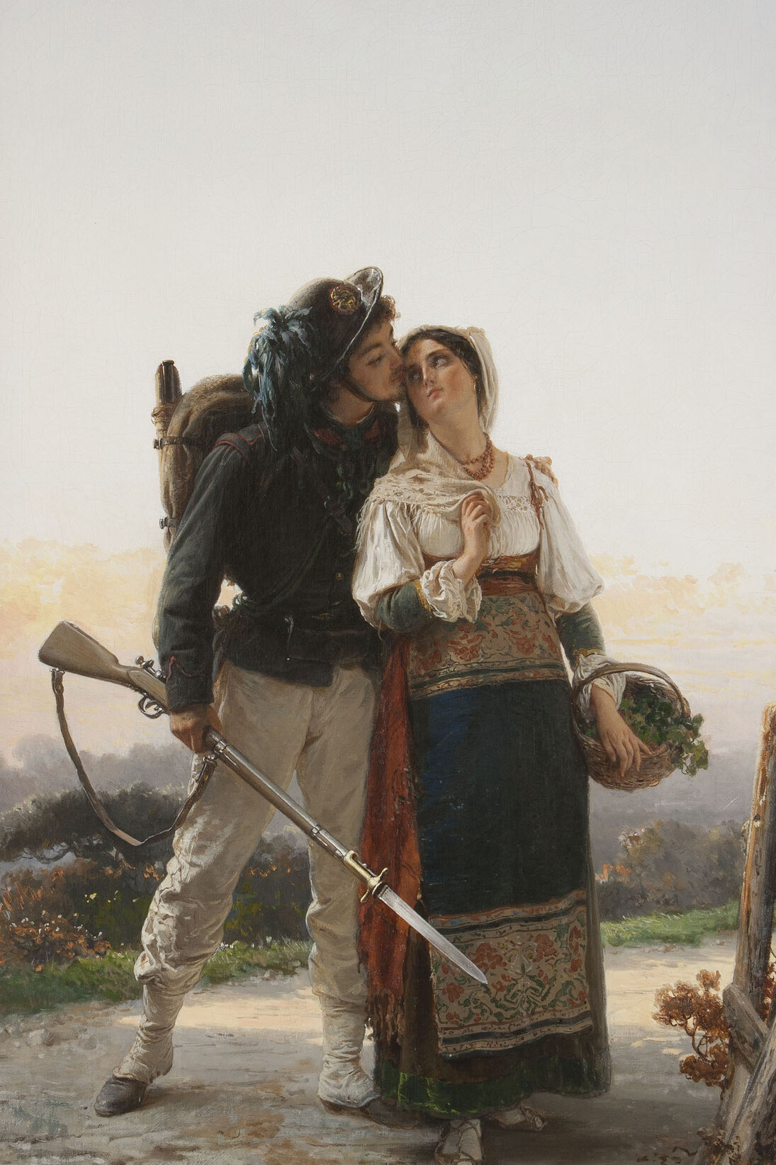 Gerolamo Induno, La partenza del garibaldino, 1870