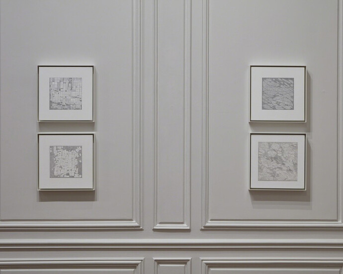 Jacob El Hanani Linescape, Exhibition view. Courtesy of Acquavella Galleries