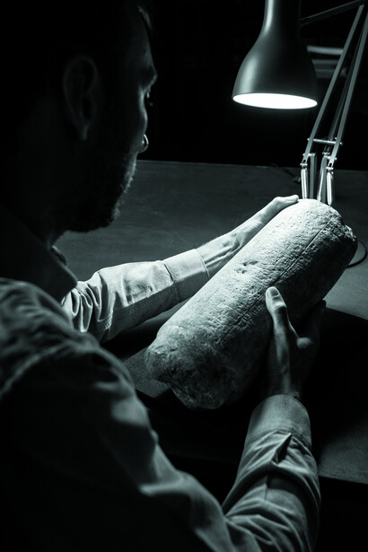 Lagash Border Pillar in the British Museum Small Stone Store © the Trustees of the British Museum