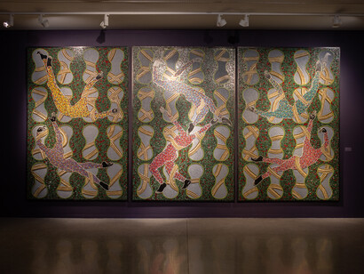 Sthenjwa Luthuli, Umkhangu/Birthmark, exhibition view. Courtesy of Whatiftheworld