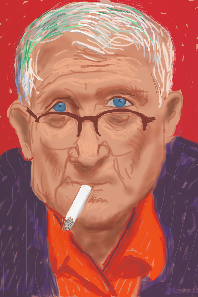 Happy Birthday, Mr. Hockney. Courtesy of J. Paul Getty Museum