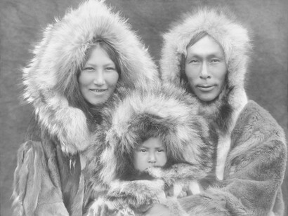 Famiglia Inupiat di Noatak, Alaska, 1929, ph Edward S. Curtis