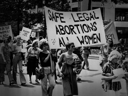 Pro-abortion demonstration in the 70s