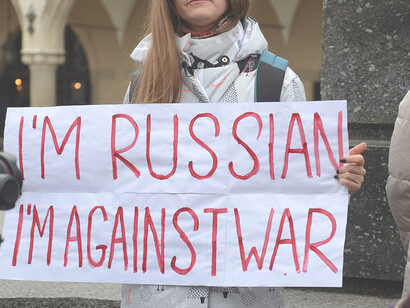 Russian diaspora protests against war in Ukraine