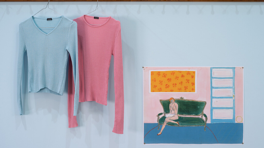 Dominique Gonzalez-Foerster, euqinimod & costumes, 2014, Mixed media installation, 15 ft x 40 ft 3 inches x 15 ft