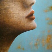 El buen momento 2013 díptico 130 x 194 cm acrílico y collage sobre tela