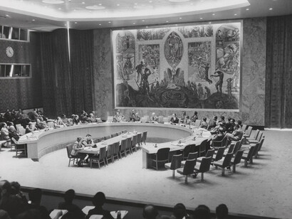 The Security Council Chamber. Courtesy of The National Gallery