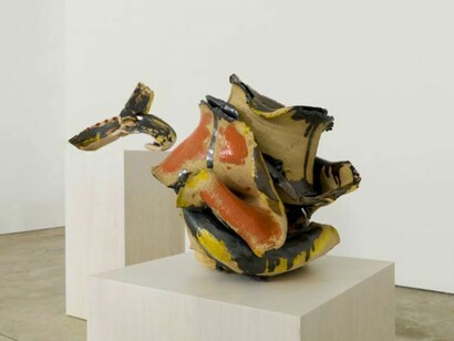 Lynda Benglis, installation view, Untitled, 2013, Glazed ceramic. Courtesy Cheim & Read, New York