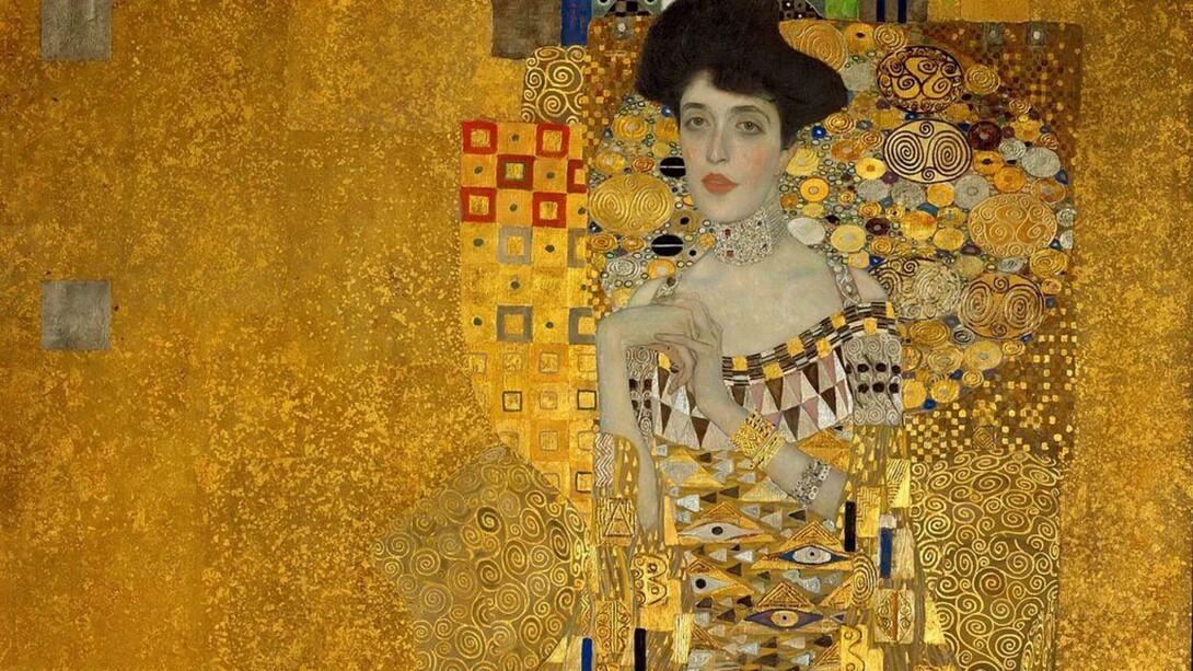 "Ritratto di Adele Bloch-Bauer I" (1907). I ritratti di Adele Bloch-Bauer furono commissionati da Ferdinand Bloch-Bauer, un ricco industriale austriaco, e realizzati dal pittore Gustav Klimt 
