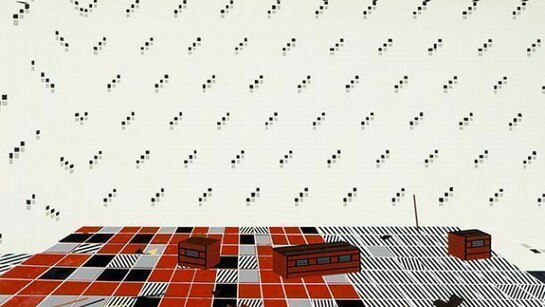 Farah Atassi, Rec Room, 2012, Huile sur toile,
170 x 200 cm