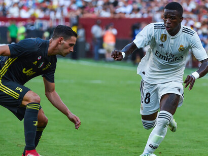 Vinícius Jr. in a friendly match against Juventus in 2018