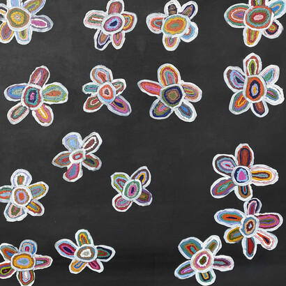 Together we share our stories, artwork in exhibition. Courtesy of Japingka Gallery