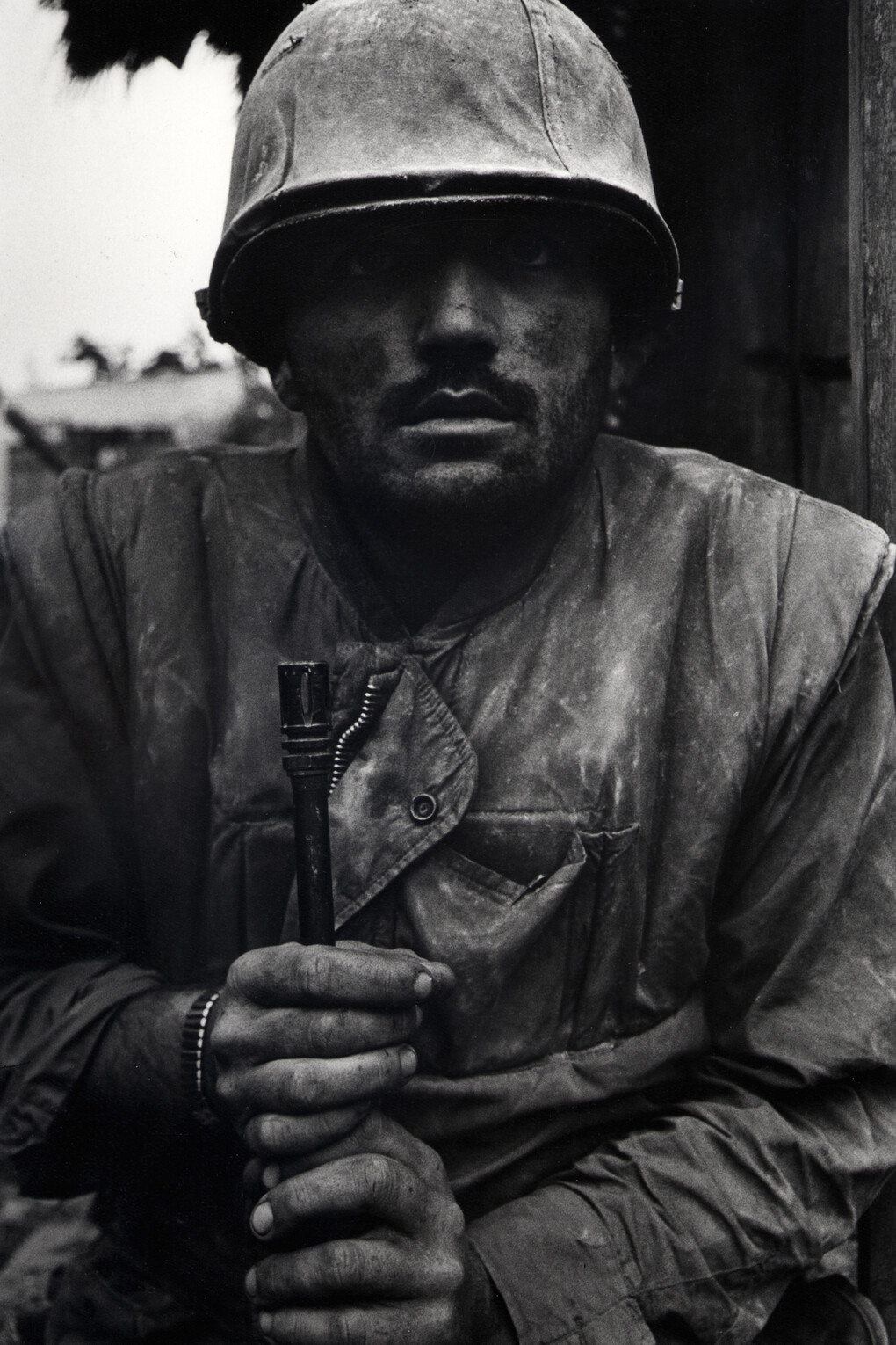 Don McCullin, Shell Shocked US Marine, The Battle of Hue 1968, printed, 2013, © Don McCullin
