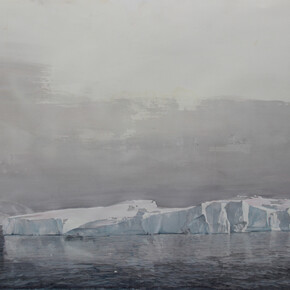Emma Stibbon, Berg Antarctica, 2014, watercolour and graphite, 151 x 212 cm, © Courtesy of the artist and Alan Cristea Gallery