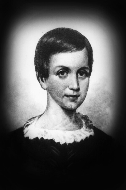 Emily Dickinson, poeta estadounidense, durante su adolescencia