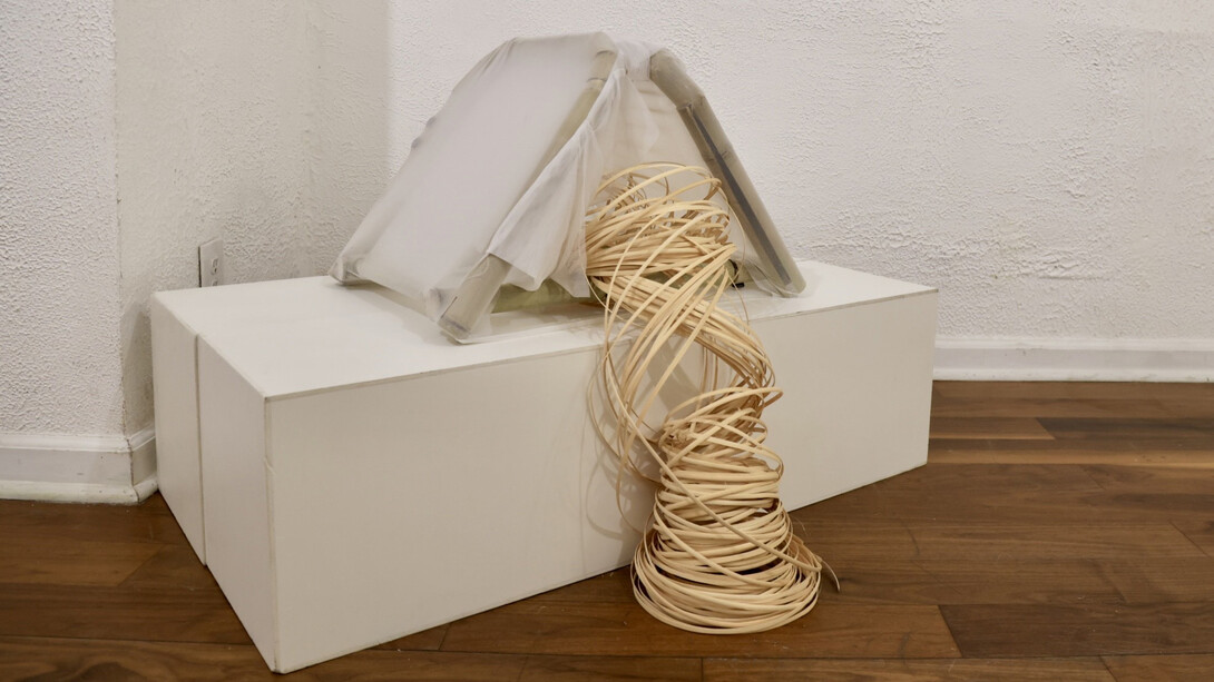 Installation view, Bamboo whispers, 2023. Courtesy of :iidrr Gallery